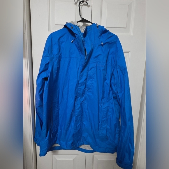 L.L. Bean Other - LL Bean Trail Model Rain Jacket Men's L Tall Blue Water Resistant Hooded